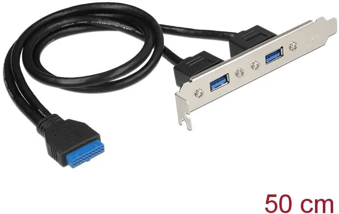 DELOCK 84836, Slot bracket - USB panel