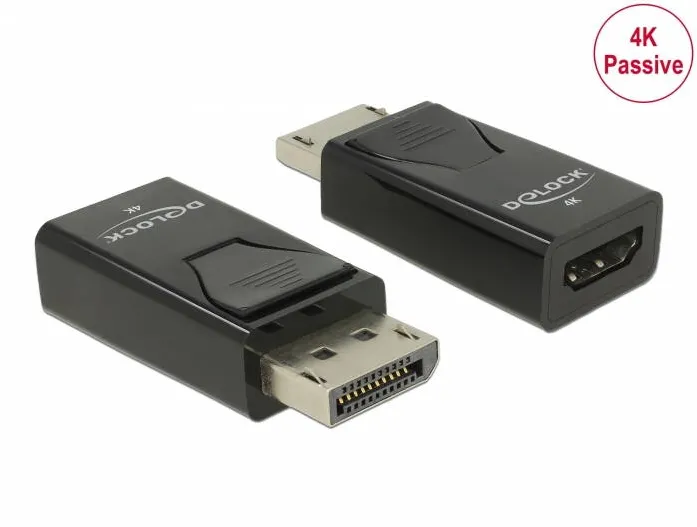 Adaptor DELOCK 66234 DisplayPort 1.2 la HDMI 4K pasiv negru