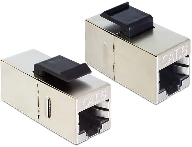 Accesoriu Retea DELOCK Keystone, mufa RJ45 > mufa RJ45 Cat.6 compacta