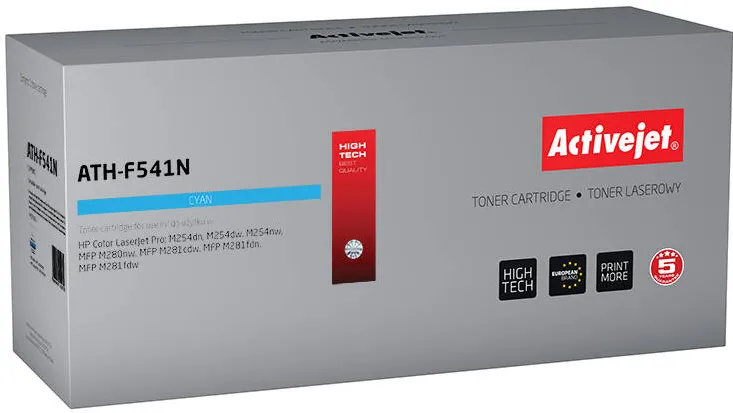 Toner imprimanta ACTIVEJET COMPATIBIL ATH-F541N for HP printer; HP 203A CF541A replacement; Supreme; 1300 pages; cyan