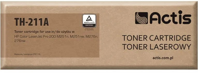 Toner imprimanta ACTIS COMPATIBIL TH-211A for HP printer; HP 131A CF211A, Canon CRG-731C replacement; Standard; 1800 pages; cyan