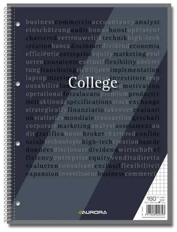 Caiet cu spirala Aurora College matematica A4 80 file