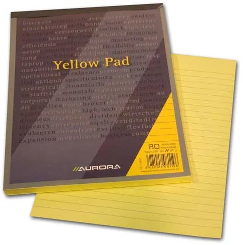 Blocnotes capsat Aurora 2180ST 80 file hartie galbena