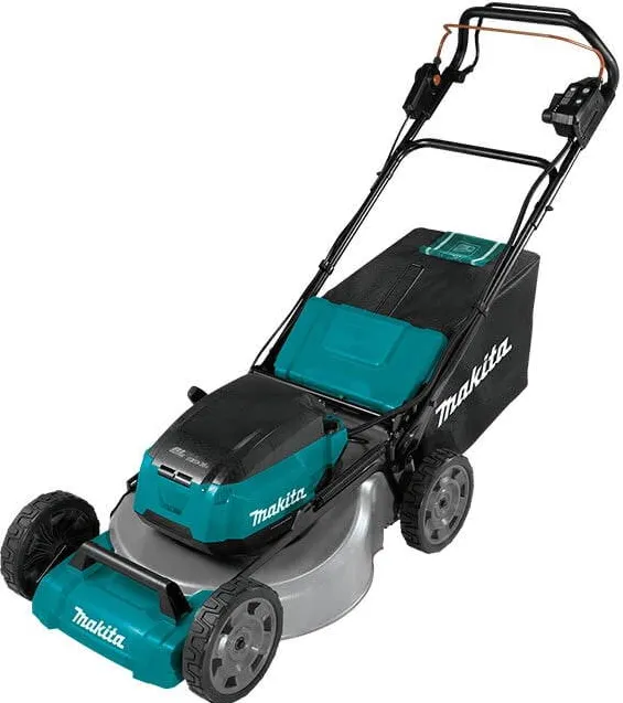 Makita cordless lawnmower DLM536Z, 36Volt (2x18Volt) (blue/black, without battery and charger, with wheel drive)
