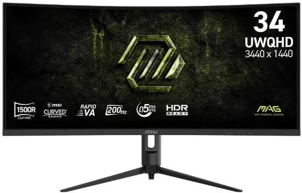 Monitor 34 inches MAG 342CQRF E20 UWQHD/Curved/200Hz/black