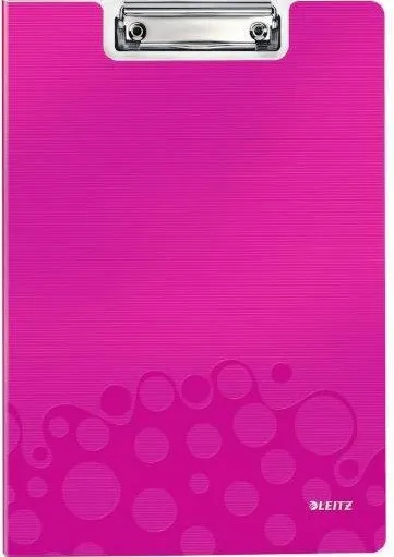 Leitz Clipboard dublu LEITZ Wow, polyfoam - roz metalizat