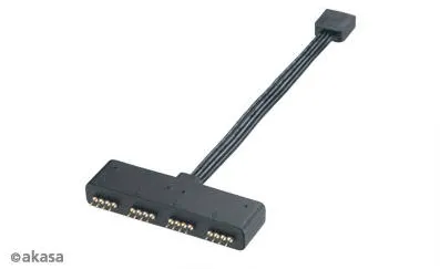 Modding PC Akasa RGB LED Splitter cablu 1 la 4 dispozitive