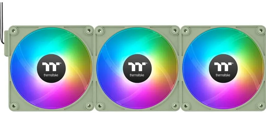 Thermaltake Ventilator PC Thermaltake CT140 EX ARGB Sync, set de 3, verde deschis, 140x140x25mm