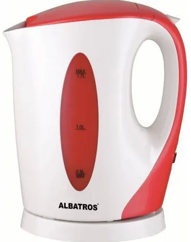 Albatros Fierbator Aquaria 2200W 1.7l alb / rosu