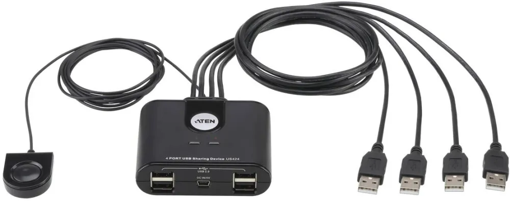 Adaptor ATEN USB 2.0 Peripheral Sharing Switch US424