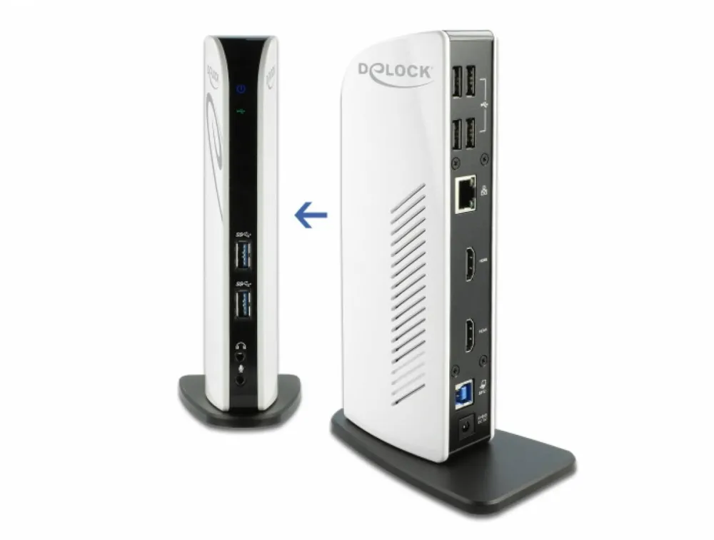 Docking Station DELOCK USB Dual HDMI Full-HD/USB3.2/LAN/Audio