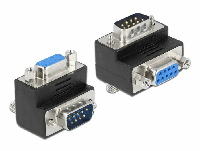 Adaptor DELOCK D-Sub9 -> D-Sub9 St/Bu 90°