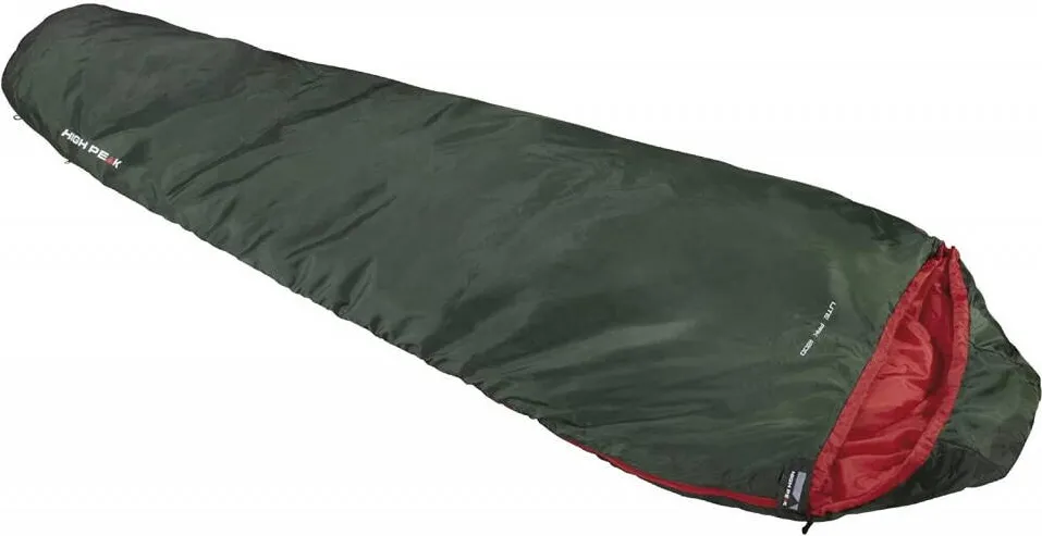 High Peak Lite Pak 1200, sleeping bag (green/red)