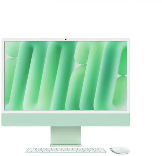 Sistem All in One Apple iMac 4.5K Retina (2024) AIO, Apple M4 Deca Core, 24inch, RAM 16GB, SSD 1TB, Apple M4 10 core, macOS Sequoia, INT KB, Green