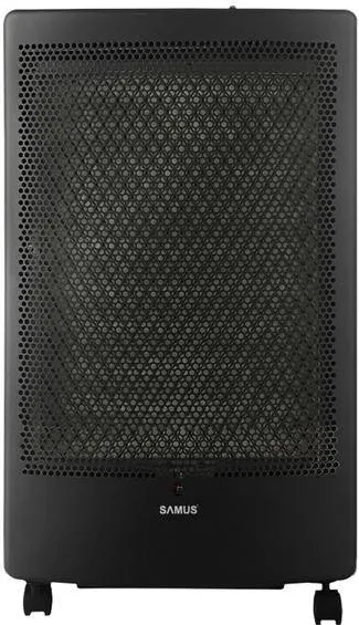Samus RS426C, 3 kW, 40mp, Aprindere piezoelectrica, Arzator catalitic de clasa superioara (Negru)