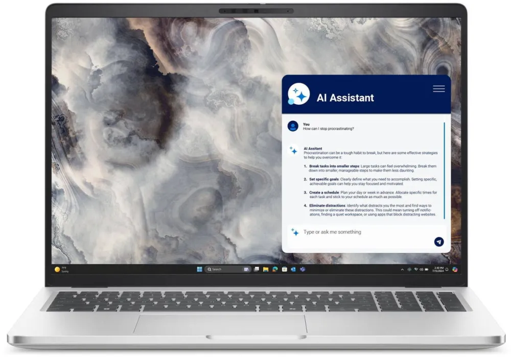 Laptop Dell Pro 16 Plus, 16", Intel Core 5, 16GB, SSD 512GB, argintiu