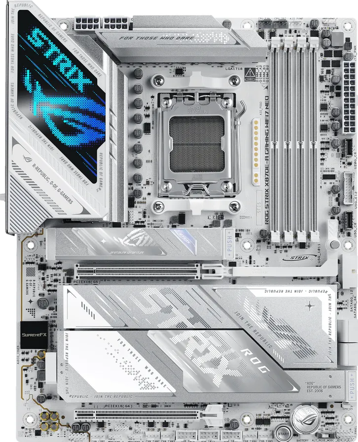 Placa de Baza Asus ROG STRIX X870E-A GAMING WIFI7 NEO, AM5, DDR5, ATX, Alb, 90MB1P30-M0EAY0