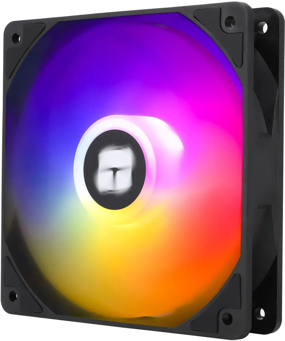 THERMALRIGHT 120mm, 1550 rpm, S-FDB Bearing, 66, 17 cfm, LED ARGB, 4pin PWM, negru