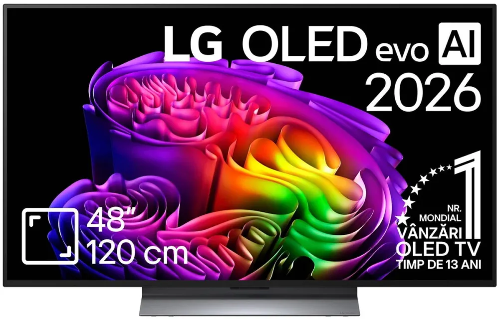 Televizor LG OLED Evo 48G63LS, 121 cm, Smart, 4k Ultra HD, Clasa E (Model 2026)