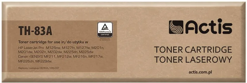 Toner imprimanta ACTIS COMPATIBIL TH-83A for HP printer; HP 83A CE283A, Canon CRG-737 replacement; Supreme; 1500 pages; black