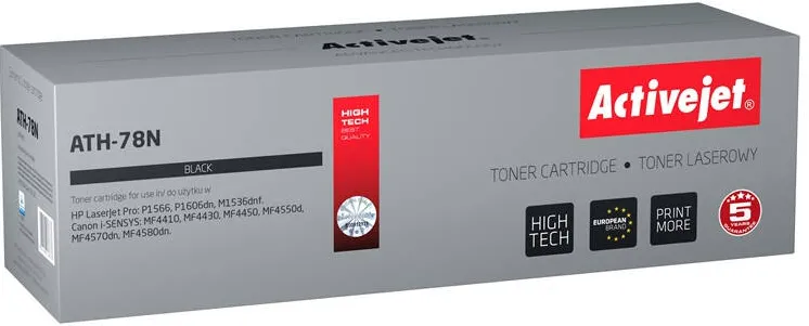Toner imprimanta ACTIVEJET COMPATIBIL ATH-78N for HP printer; HP 78A CE278A, Canon CGR-728 replacement; Supreme; 2500 pages; black