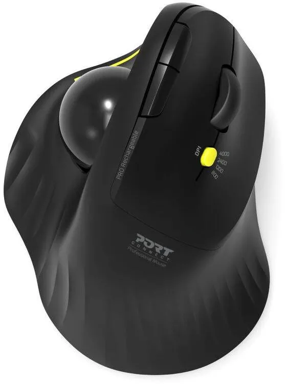 Mouse PORT Ergonomic RECHARGEABLE BLUETOOTH TRACK BALLED