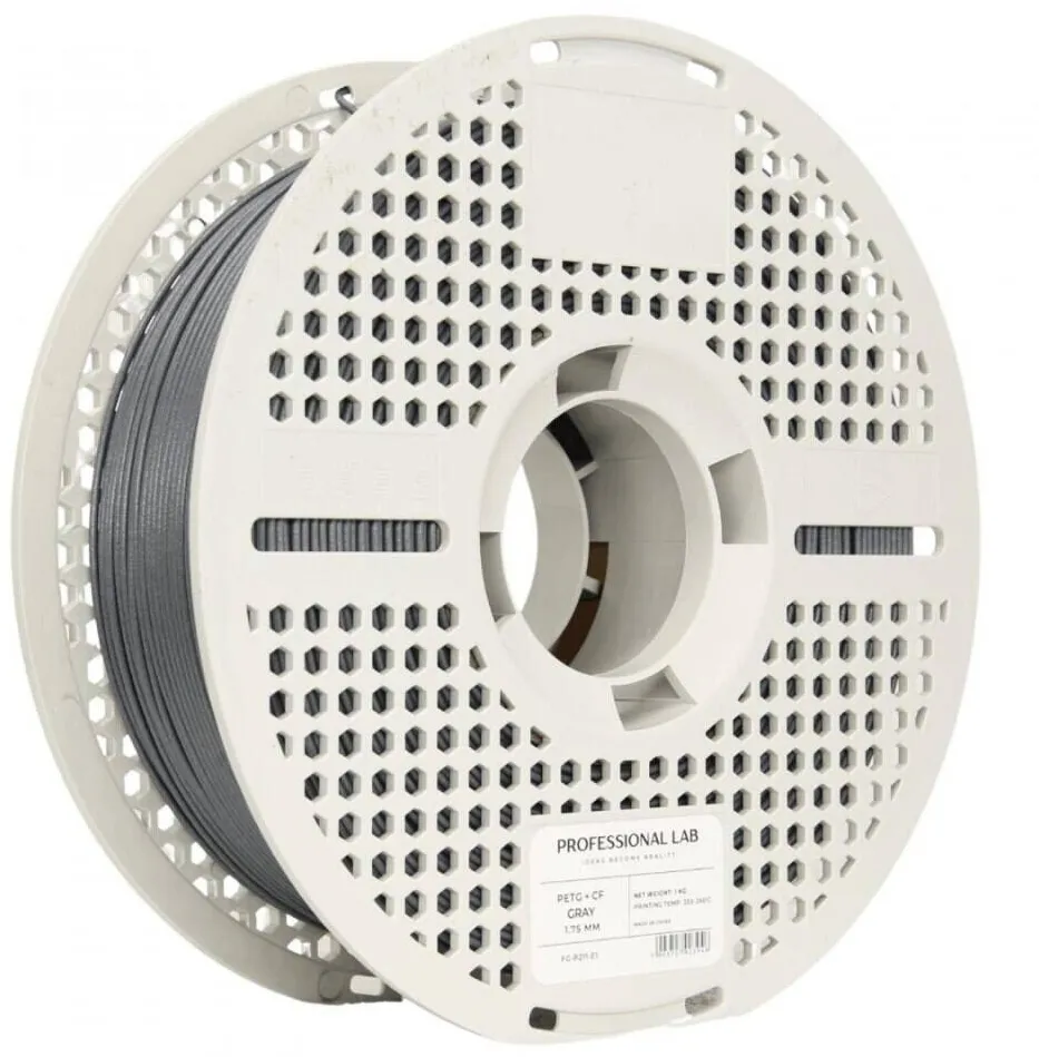 PROFESSIONAL LAB Filament 3D Professional LAB 1KG PETG+CF gri