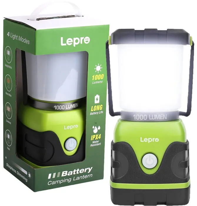 Lumini Camping si Frontale Lepro Camping lantern LEPRO 3300002 1000lm battery