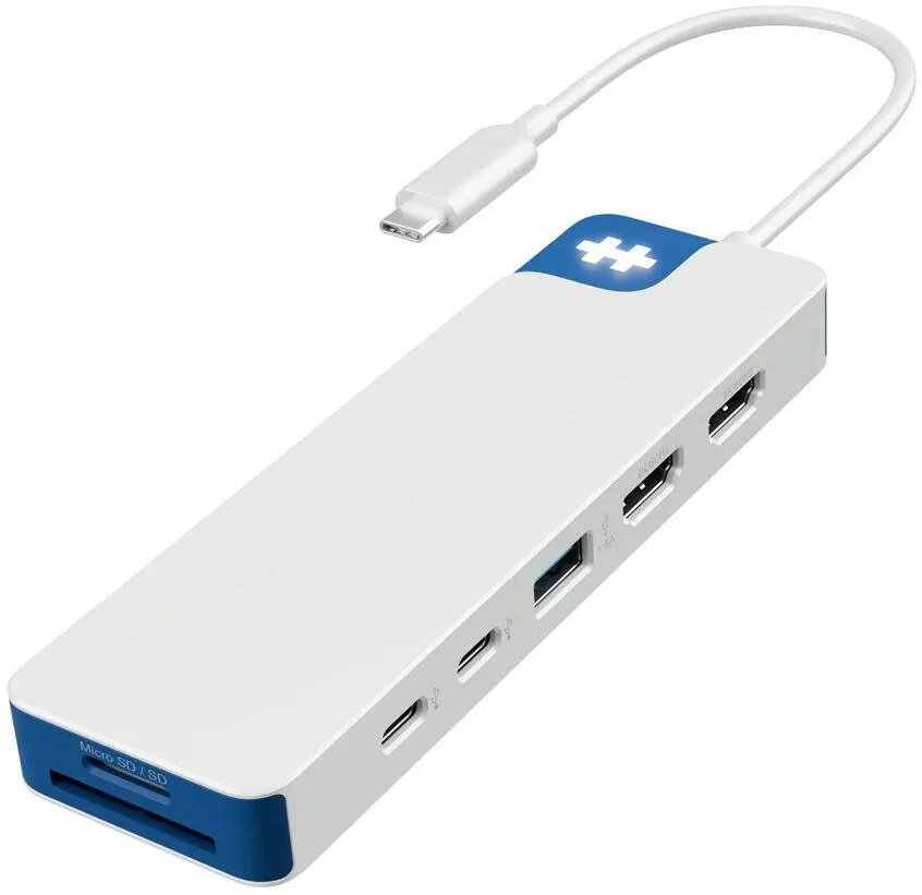 Docking Station Hyper HyperDrive Flex 9 Port Dual 4K HDMI USB-C Hub, Blue