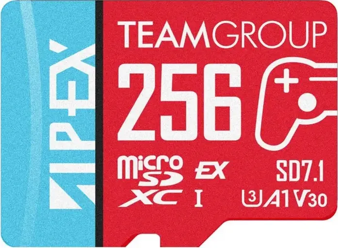 Card de Memorie Team Group APEX SD7.1 256 GB SDXC, red/blue memory card, MicroSD Express