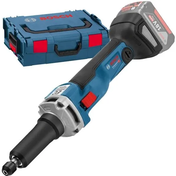 BOSCH Polizor drept fara acumulatori si incarcator, Li-Ion, 18 V, - Ah, 6 mm, protectie suprasarcina, protectie repornire, valiza speciala