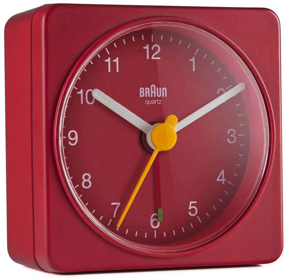 BRAUN Ceas de Birou BC 02 R quartz alarm red