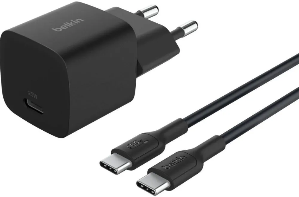 BELKIN BOOST Charge 25W USB-C bl Cha.PD/PPS 1m C. WCA012kq1MBK-B6