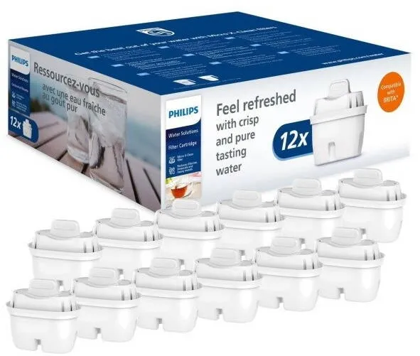 Philips Set filtre Philips Micro Xclean AWP213/58, Alb, 12 buc