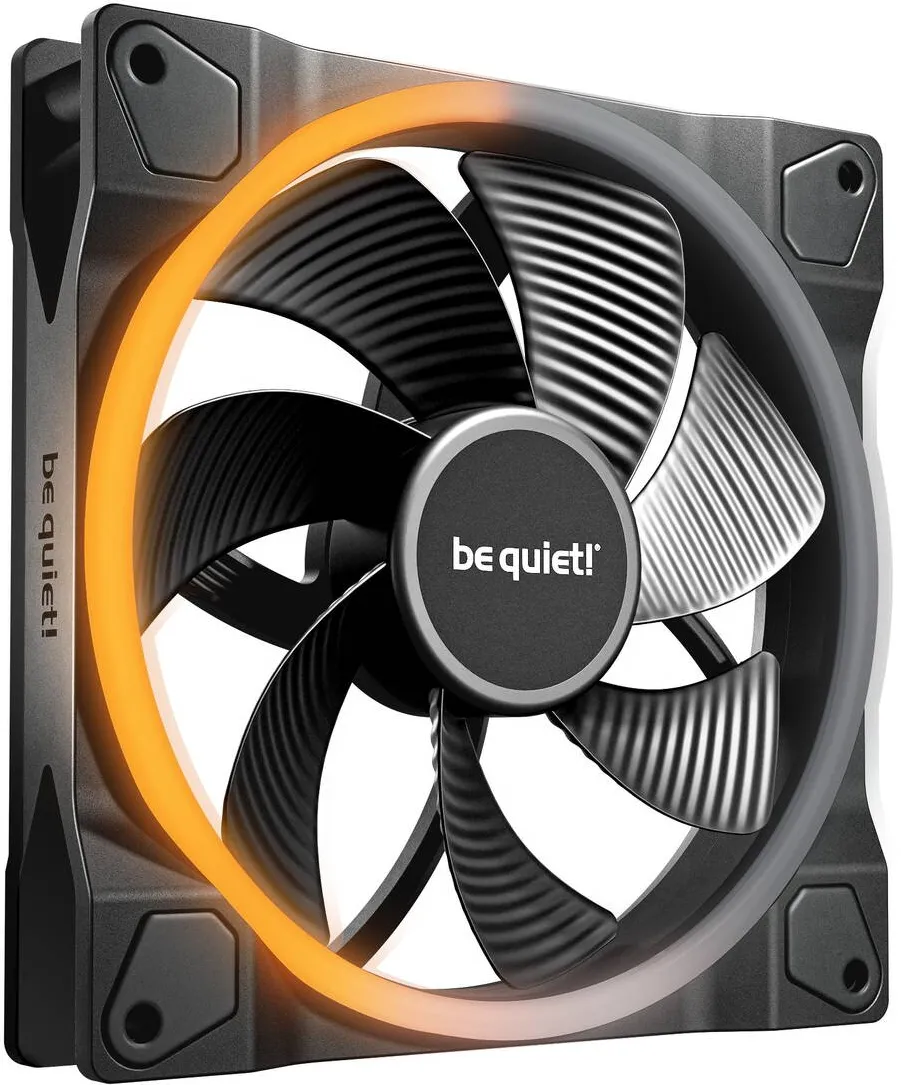 be quiet! Ventilator PC be quiet! Light Wings 140 mm PWM Reverse, negru, ARGB, BL134
