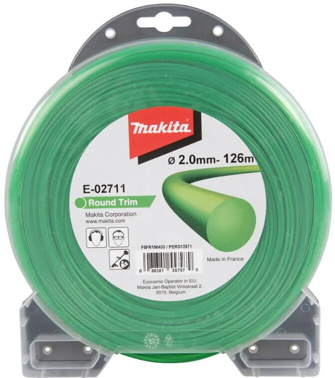 Makita Fir nylon Makita E-02711, 2.0mm x 126m Verde