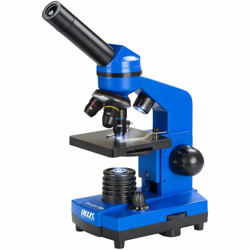 DELTA optical Microscop BioLight 100, 40-400x, albastru