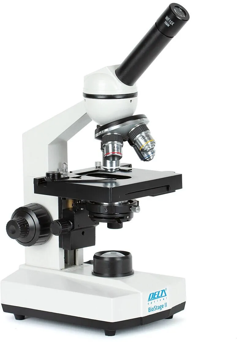 DELTA optical Microscop, 1000 x, LED, Alb/ Negru