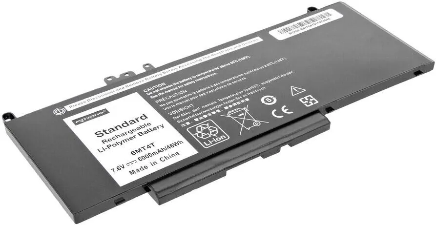 Acumulator Laptop Movano 6000mAh, 7.6V, pentru Latitude E5470, E5570