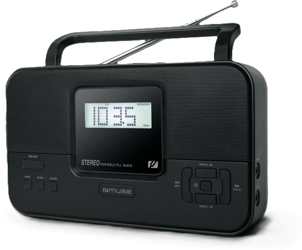 MUSE M-087 MB PLL Stereo Portable Radio