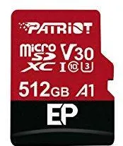 Card de Memorie Patriot EP Series 512GB MICRO SDXC V30, up to 100MB/s