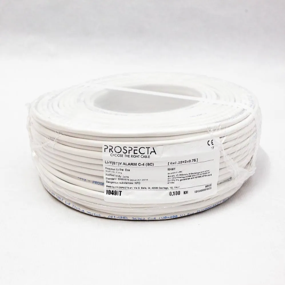 PROSPECTA CABLU ALARMA 8x0.22 + 2x0.50 CUPRU