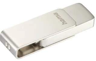 Memorie USB HAMA "Uni-C Rotate Pro" USB Stick, USB-C 3.1, 64GB, 70MB/s, silver