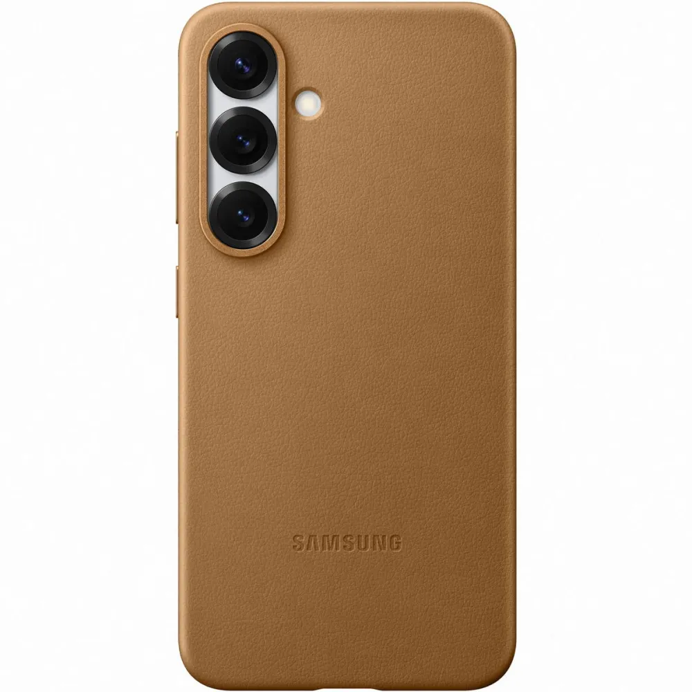 Samsung Husa de protectie Kindsuit Leather Case pentru Galaxy S25, Gold