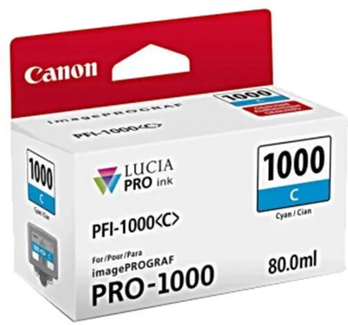 Cartus Imprimanta Canon Cartus cerneala Lucia Pro PFI-1000 Cyan pt imagePROGRAF PRO-1000