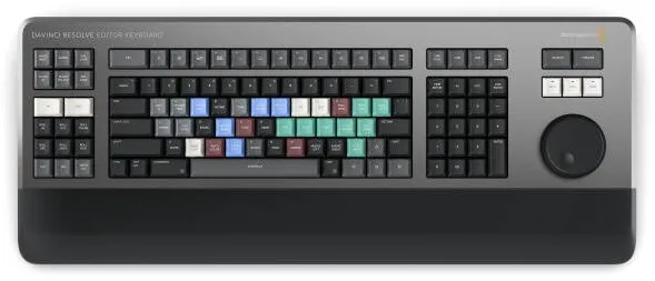 Blackmagic Design Tastatura Blackmagic Design DaVinci Resolve Editor, QWERTY, USB-C, metalica, editare profesionala