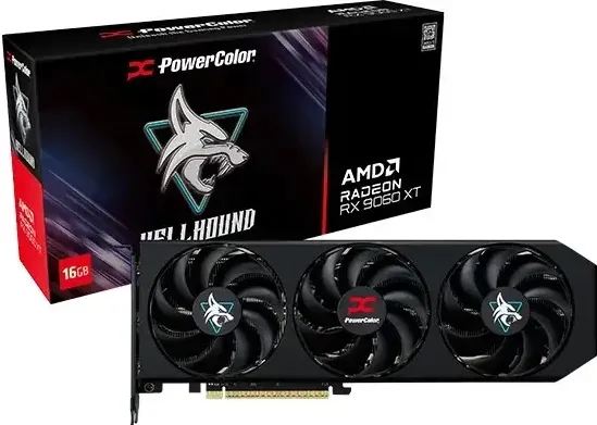 Placa Video POWERCOLOR Radeon RX9060XT Hellhound OC 16GB