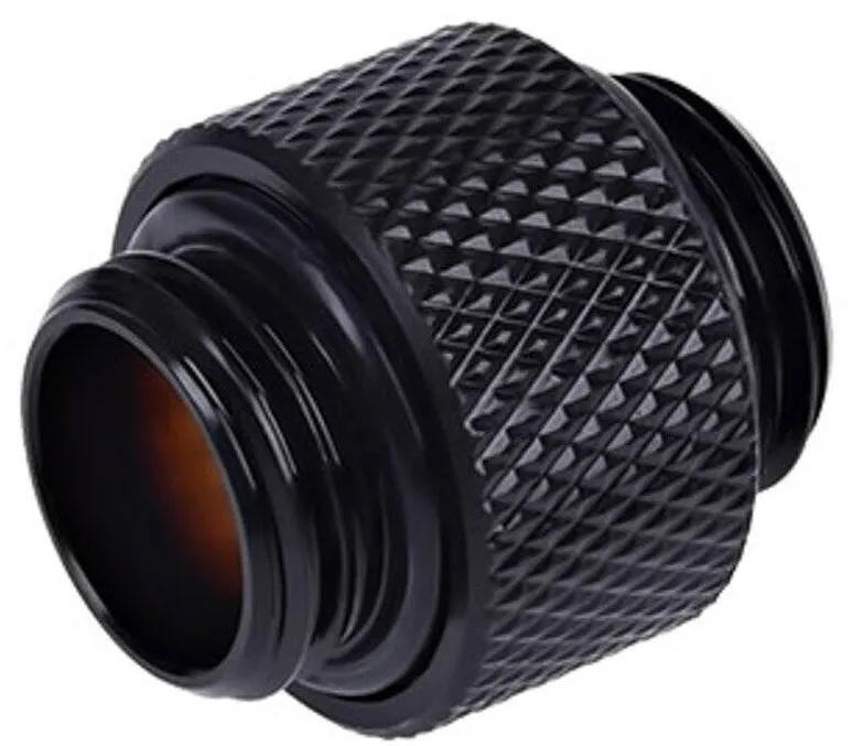 Alphacool HF double nipple 1/4", black (17215)