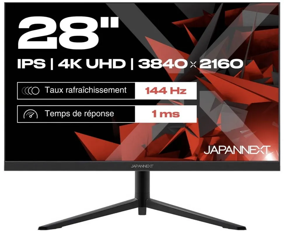 Monitor JAPANNEXT Gaming IPS LED JN-IPS280UHD144F, UHD 3840 x 2160, HDMI, DisplayPort, 144 Hz, 1 ms Negru