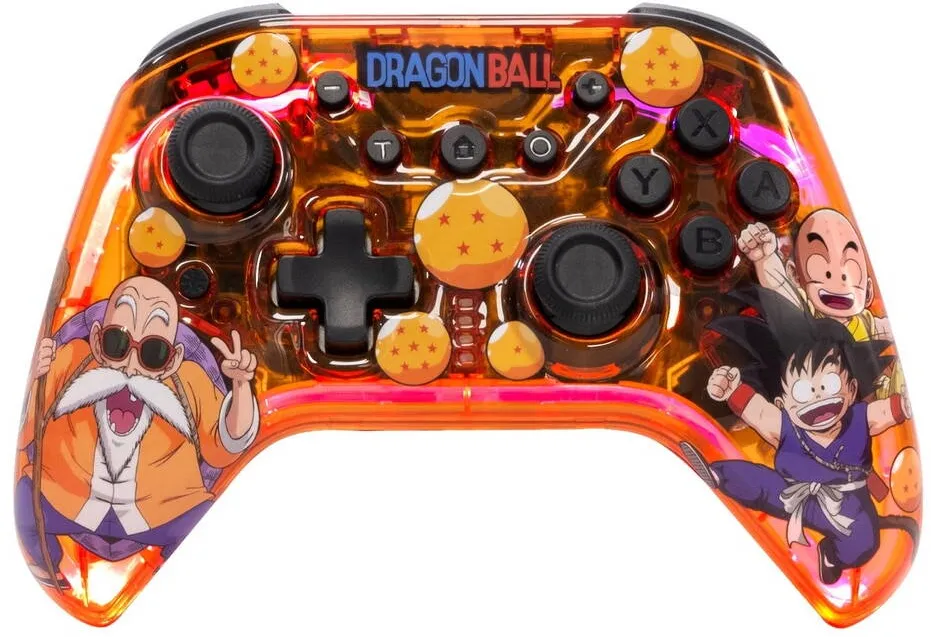 Gamepad Blade Controller Wireless Blade Dragon Ball Kame, Bluetooth/USB, Compatibil Android, iOS, Nintendo Switch Lite/OLED, PC Portocaliu